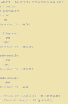 Pista di Atletica - Singoli Atleti